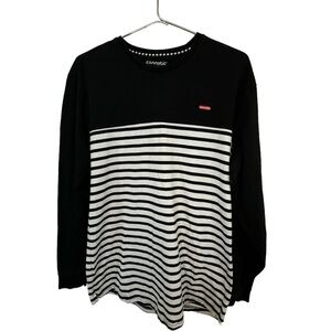 Retro Connetic San Francisco CA Streetwear Men’s L Striped Long Sleeve T-Shirt